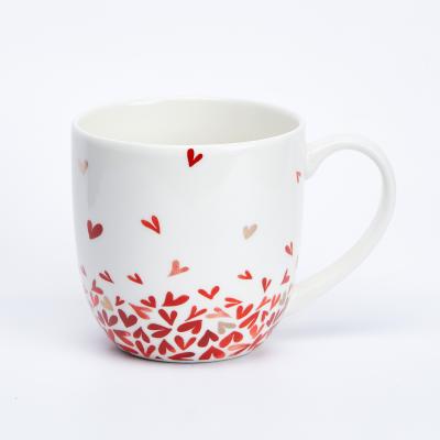 China Viable Plain Personalize Printer Valentine Gift For Lover Ceramic Mug Wholesale Mugs 360ml for sale