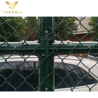 China Easily Assembled Galvanized And PVC Coated Rhombus Chain Link Fence for sale