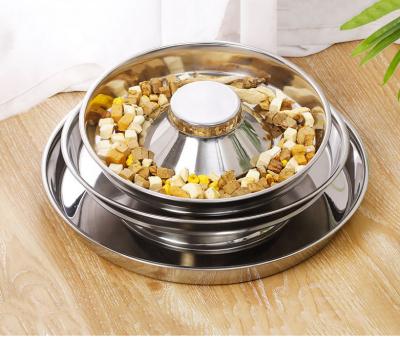 China Durable Stainless Steel Fast Premium Dog Food Water Slow Brake Slow Feeding Bowl For Pet for sale