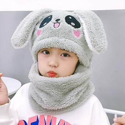 China Wholesale COMMON Cute Winter Hat Scarf Warm Earflap Rabbit Earflap Girls Boys Baby Hood For Kids for sale