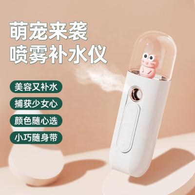 China Moisturizer DQ603 Portable Slide Touch Design USB Charging Spray Water Replenisher Nano Humidifier for sale