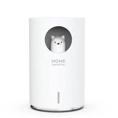 China Large-capacity car / a large number of home USB small fog night light / USB air cute white bear car silent humidifier for sale