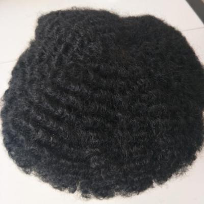 China Hot Selling Afro Hair Loose Wave Full Body Wave 12mm 6mm Lace Hairpiece For Black Men And Women for sale