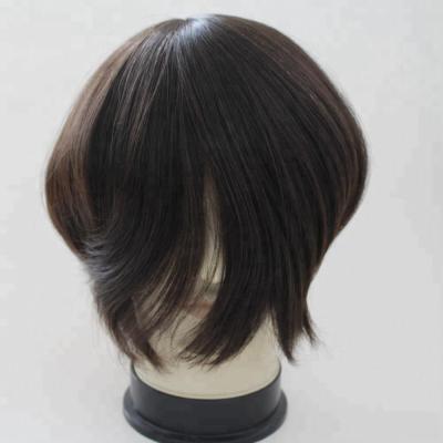 China HZXHair Quality PU Knot Injection Men's Natural Hairpiece Euro Virgin Hair Extension Premium Human Hairpiece Hairpiece for sale