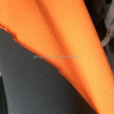 China Winter Jacket Fabric Material Double Layer Polyester Sherpa Fleece Bonded Types Shrink-Resistant for sale