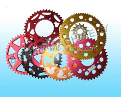 China Motorcycle Rear Sprocket 420 CNC 428 520 Machining Non-standard Anodized Sprocket for sale