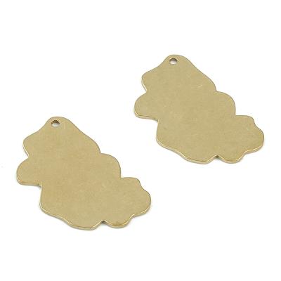 China Nature Jewelry Making Deliveries - Brass Cloud Stamping Blank - Personalized Stamping Blank - Raw Brass Cloud Earring Charms for sale