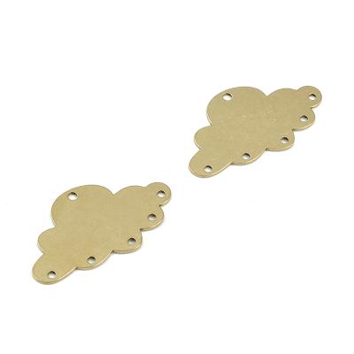 China Nature Jewelry Supplies - Brass Accessories - Personalized Stamping White - Brass Cloud Earring Connector - Raw Brass Cloud Charms for sale