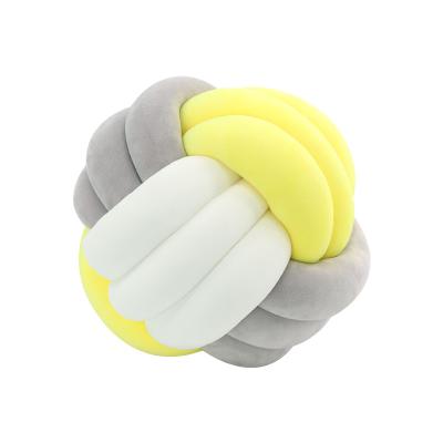 China Anti-Apnea Plush Decoration Cuddle Ball Sofa Bed Round Knot Ball Cushion Modern Home Household Tile for sale