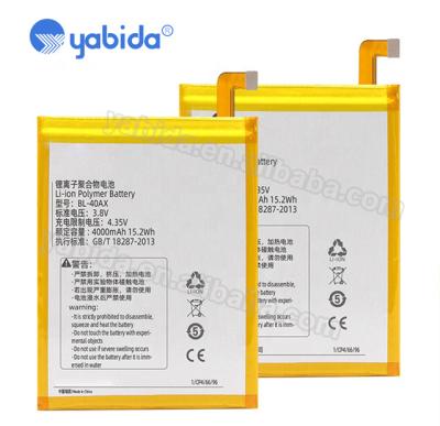 China Cell Phone Supplier High Capacity Mobile Phone Battery BL-40AX 3.8V 4000mah Rechargeable Battery For Infinix X551 for sale