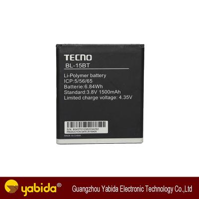 China Wholesale TECNO BL-15BT Cell Phone Li-polymer Mobile Phone Battery for sale