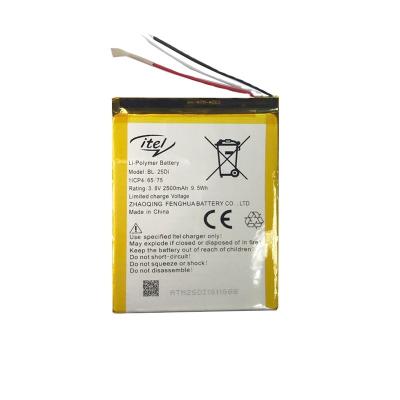 China Wholesale New Model Cell Phone 2500mah Mobile Phone Battery Manufacturer For Itel BL-25DI Mobile Phone Batteries for sale