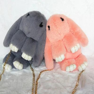 China Cute Plush Rabbit Anti-theft Backpack Shoulder Cross - Japanese Body Bag Rabbit 13 Colors Stuffed Rabbit Toy Children School Bag Gift Kids Play for sale