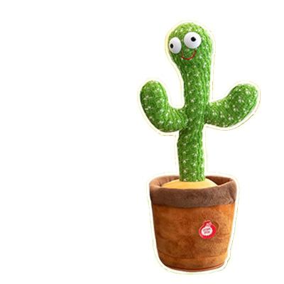 China Talking Dancing Talking Music Cactus Toys Repeat Rechargeable Electronic Plush Toys Twisting Dancer Singer Wireless Talking Cactus for sale