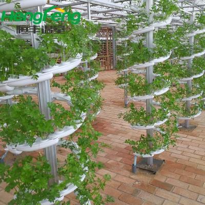 China Beautiful Outdoor Multi-span Glass Hydroponic Systems Greenhouse Long Service Life And Growing Sale for sale