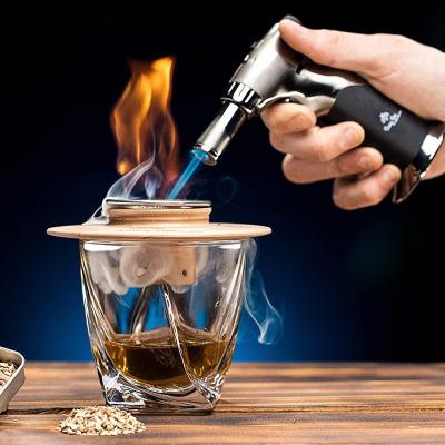 China Wholesale Old Fashion Whiskey Top Bartender Kit Smoke Infuser Smoking Cocktail Leaking Anti Burning Leak Bell With Cocktail Smoker for sale