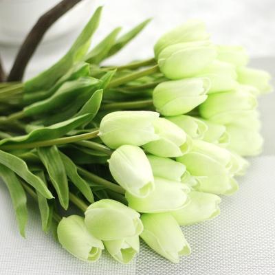 China Wedding Pu Artificial Mini Tulips Flowers For Home Reach Home Decor Event PU And Wedding Decoration for sale