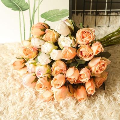 China Wedding Home Event Decoration Artificial Flower Spray Roses Single Headed Flowers Multi For Wedding for sale