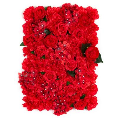 China Wedding Hot Sale Artificial Flower Wall Panels For Party Birthday Decoration for sale