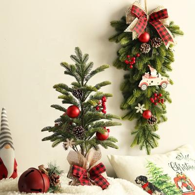 China Hot Sale Amazon Wedding Artificial Christmas Wreaths Undecorated Hanging Door for sale