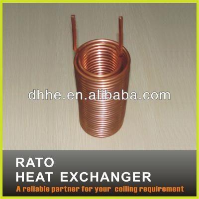 China Heat Heat Exchanger Double Wall Copper Tube Transfer Coil for sale