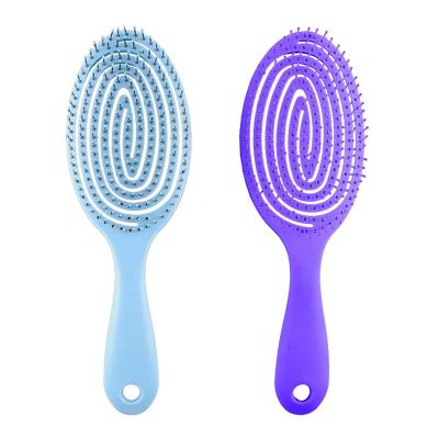 China Hot Selling ABS Detangling Plastic Portable Hair Brush Custom Waterproof Massage Eco-friendly NEW Wholesale Color Waterproof for sale