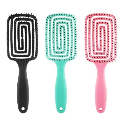 China Waterproof Back to Mosquito Shape Coil Incense Comb Hair Comb Hollow Out New Multifunctional Avoid Fa Head Massage Hair Comb for sale