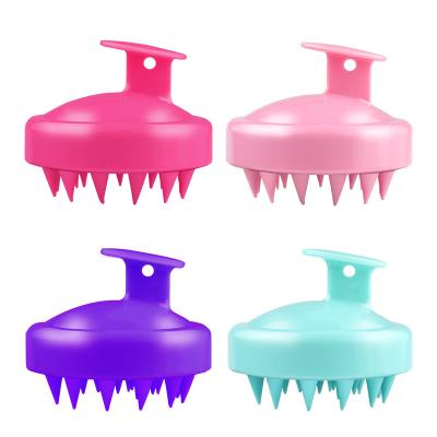 China Other Silicone Head Massage Brush Detangling Hair Brush Scalp Massage Shampoo Head Brush for sale