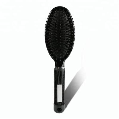 China Factory Popular Custom Rubber Handle Nylon Hair Brush Pad Cushion Boar Bristle Paddle Natural Hair Brush for sale