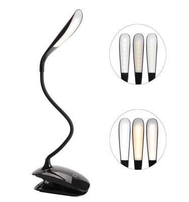 China Rechargeable Warm White 15 LED Dimmable Book Lights Clip On Reading Lamp For Books for sale