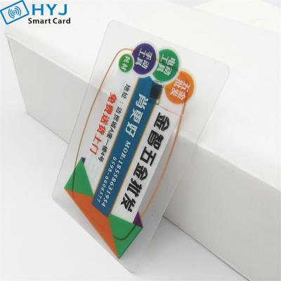 China Access Contro plastic nfc transparent smart card rfid business card for sale