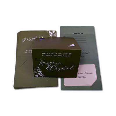 China PVC Customized Plastic PVC Membership Card Gift Certificate With Card Holder / Sleeve for sale