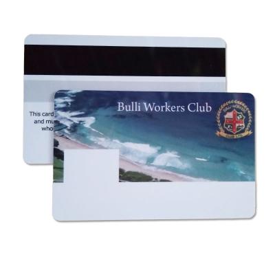 China Credit Card Size PVC Magnetic Stripe Card Plastic Preprinted Glossy Gift Certificate for sale