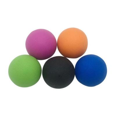 China Round Rolling Wheel Relax Muscle Rub Soft Massage Fitness Yoga Ball for sale