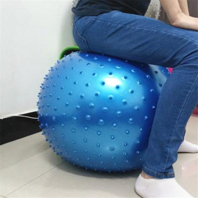 China Round 55cm Touch System Training Massage Yoga Ball Pregnant Women Fitness Yoga Ball for sale