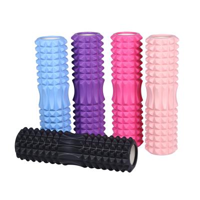 China 45*13CM Soft PVC Hand Size Modern Deep Back Muscle Massage Foam Yoga Roller for sale