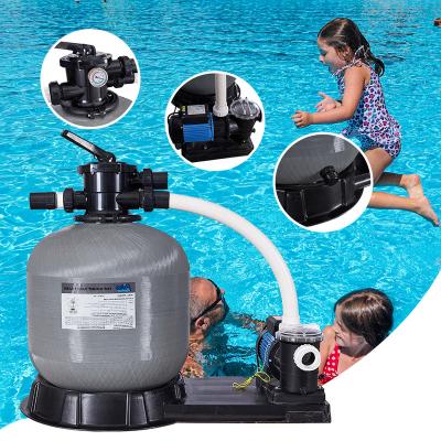 China Easy Install And Move China Manufacturer Water Tank Stainless Steel Swimming Pool Fiberglass Sand Media Filter With Pump for sale