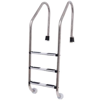 China Outdoor / Indoor Durable Swimming Pool Stainless Steel Swimming Pool Step Ladder For Swimming Pool Ladder for sale