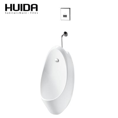 China White Glazed Sensor Urinal HUIDA Bathroom Modern Design Wc Wall Mounted Urinal For Sale for sale