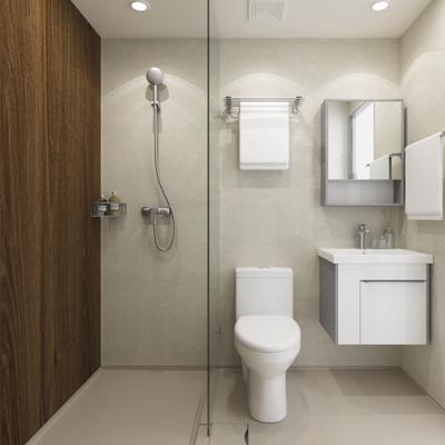 China Factory Modern Quick Installation Complete Bathroom Unit HUIDA Modular Prefab Bathroom Pod for sale