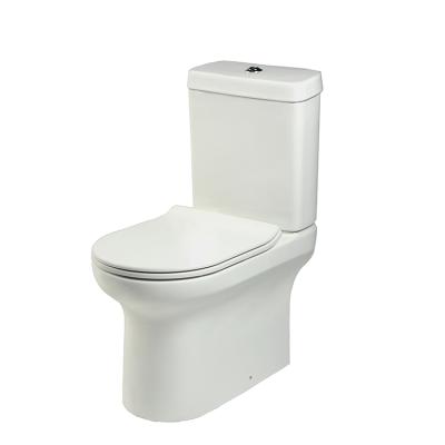 China Double-Flow Factory Supply HUIDA Direct Sanitary Ceramic Washdown Ware Wc Fine-coupled Toilet Closestool for sale