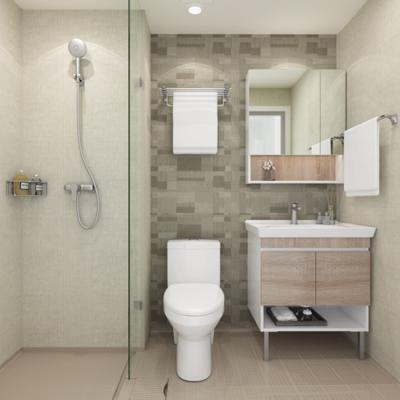 China HUIDA China Manufacturer Quick Installation Modern Bathroom Unit Complete Prefab Modular Bathroom All In One for sale