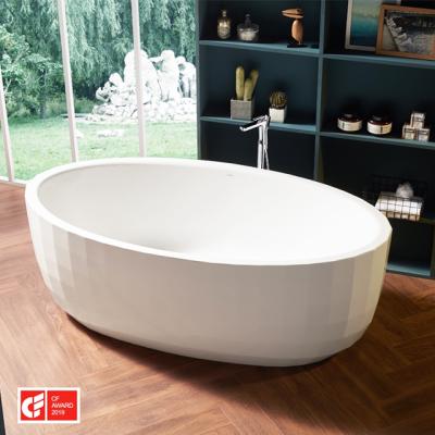 China Diamond Double Side Thin Oval Panel Shape Factory Independent Glossy Surface Seamless Bathtub (Straight Skirt) HUIDA for sale