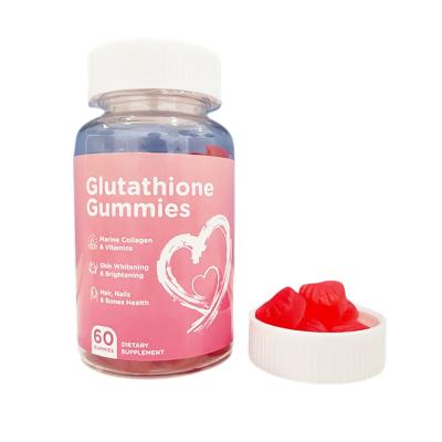 China Hot Selling Anti Aging Private Label Collagen Glutathione Supplement Anti Aging Skin Whitening Gummies for sale