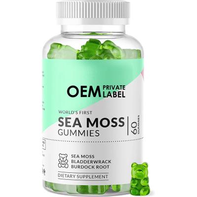 China Thyroid Health and Wholesale Private Label Sugar Free Elderberry Sea Moss Organic Natural Gummies from Immunity Factory for sale