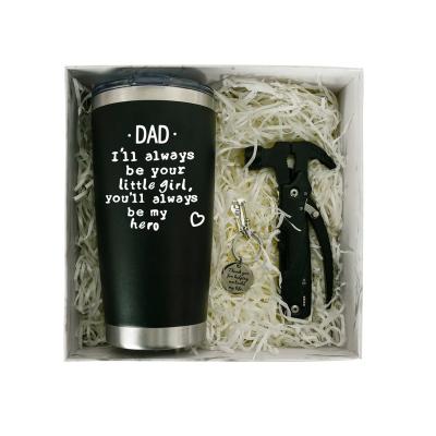 China 2022 Wholesale Multifunctional Viable Fathers Day Gift Box Matte Sublimation Tumbler Cup Hammer Mug For Men for sale