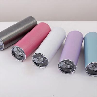 China 20oz Viable Lean Fashionable Straight Tumbler and MOQ 50pcs Custom Print Stainless Steel Tumblers with Straw for sale