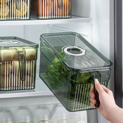 China Freshness Preservation Kitchen Fruit Food Fridge Organizers And Storage Clear Plastic Box Container for sale