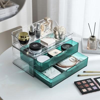 China Countertop Stored Bathroom, Dresser, Vanity And Jewelry Cosmetic Make Up Drawer Storage Organizer Box for sale