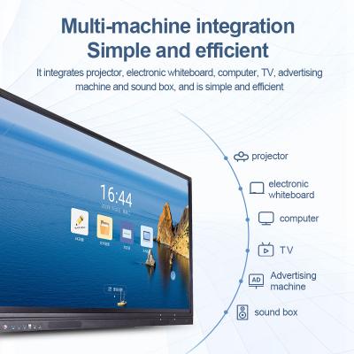 China DAIPU Teaching Equipment 55 Inch Remote Video Conferencing Flat Whiteboard Interactive Electronic Touch Screen Panel for sale